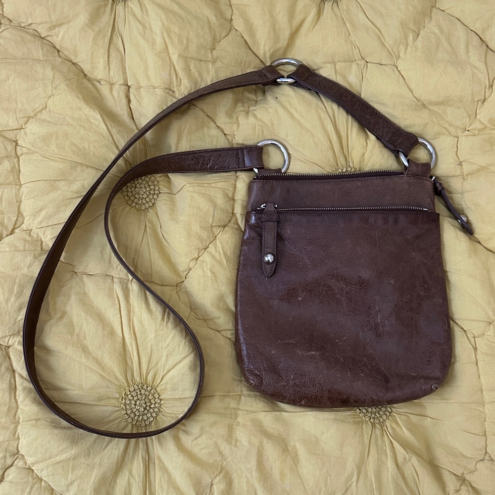 HOBO Brown Leather Crossbody Bag